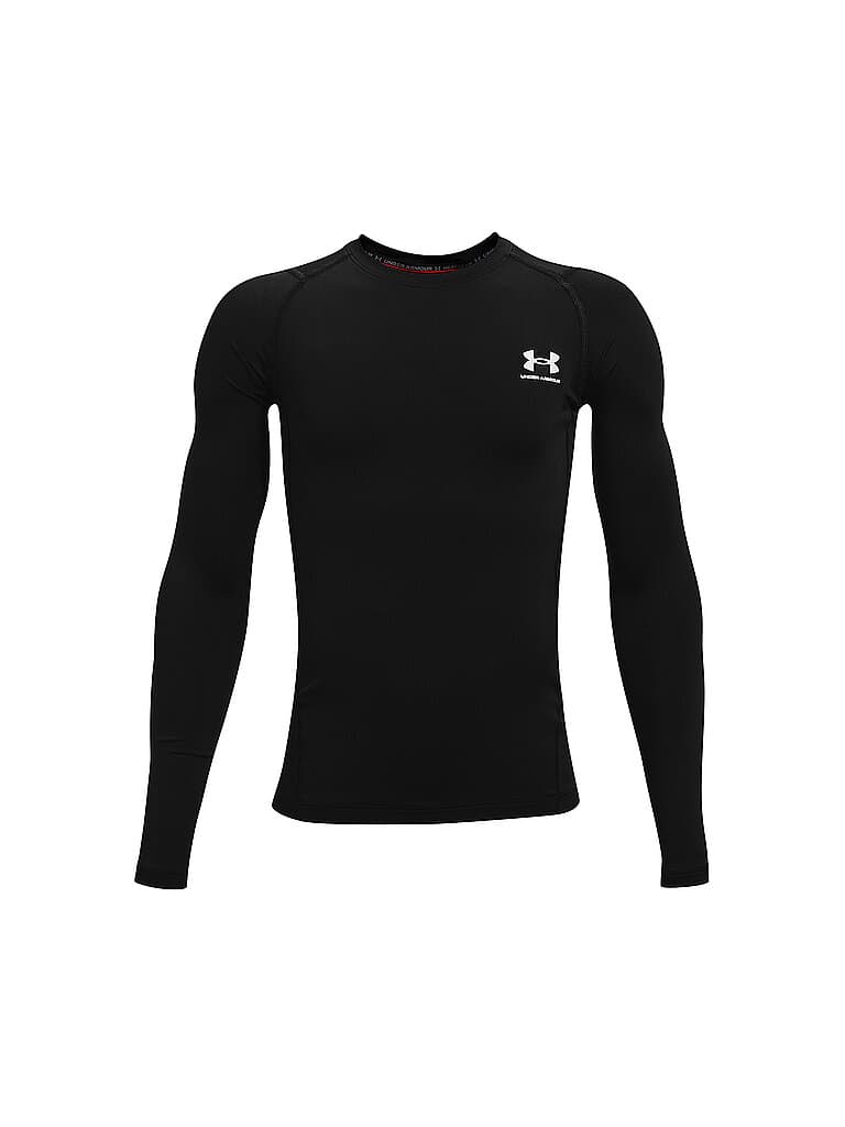 UNDER ARMOUR Kinder Fitnessshirt UA HeatGear® Armour schwarz | 128-140