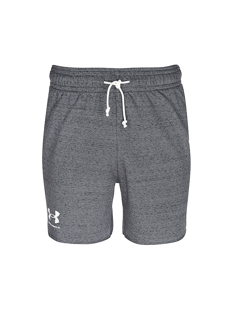 UNDER ARMOUR Herren Shorts UA Rival French Terry grau | XXL