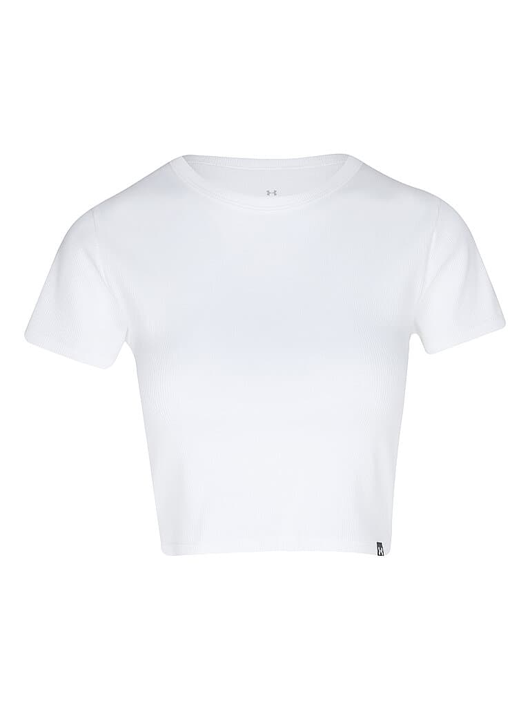 UNDER ARMOUR Damen T-Shirt UA Rival Rib Baby weiss | L