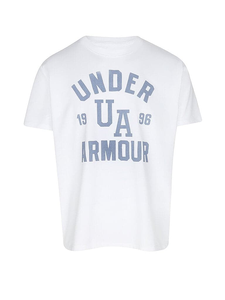 UNDER ARMOUR Damen T-Shirt UA Heavyweight Oversized Collegiate weiss | M