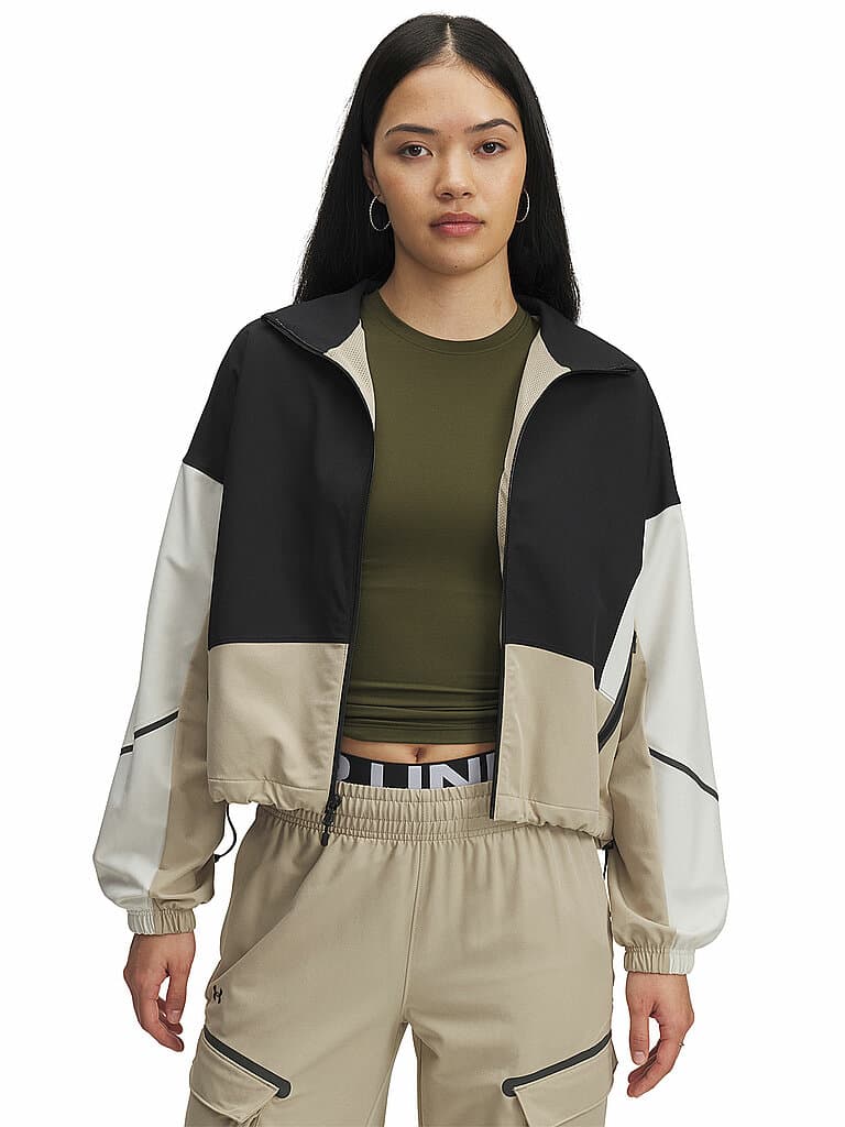 UNDER ARMOUR Damen Fitnessjacke UA Unstoppable camel | L