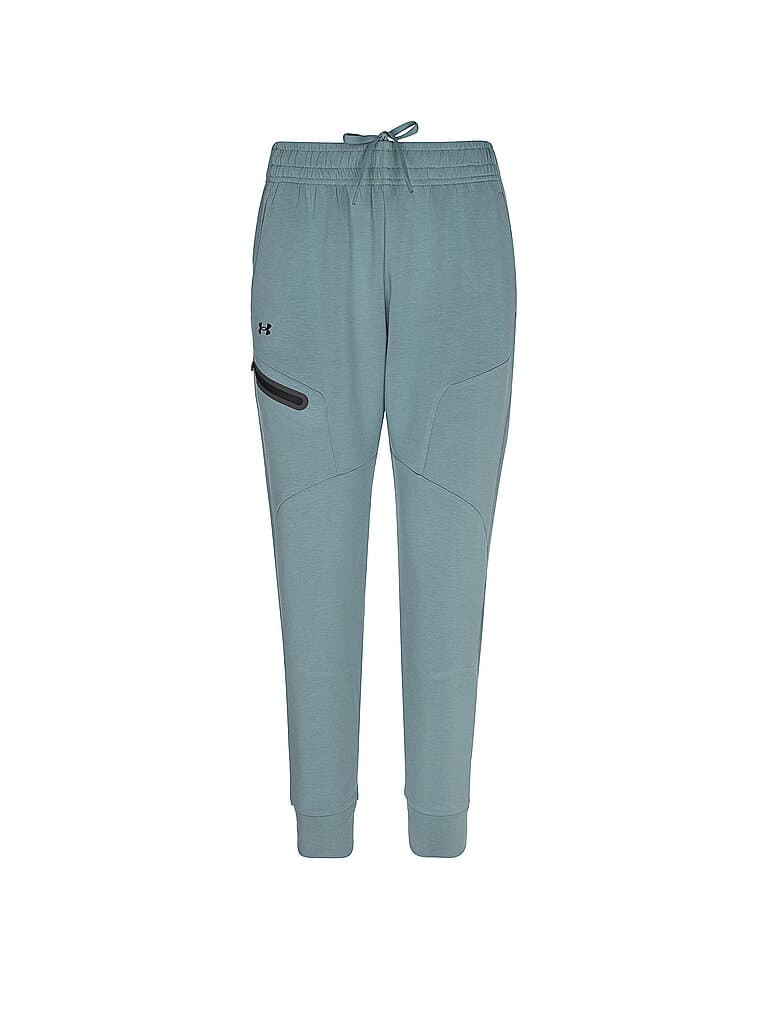 UNDER ARMOUR Damen Jogginghose UA Unstoppable Fleece petrol | L