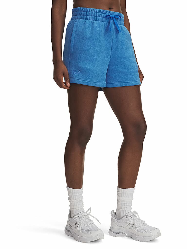 UNDER ARMOUR Damen Shorts UA Rival Fleece blau | L