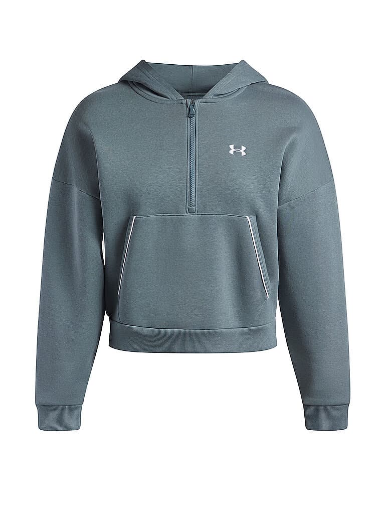 UNDER ARMOUR Damen Hoodie UA Rival Fleece Piped petrol | L