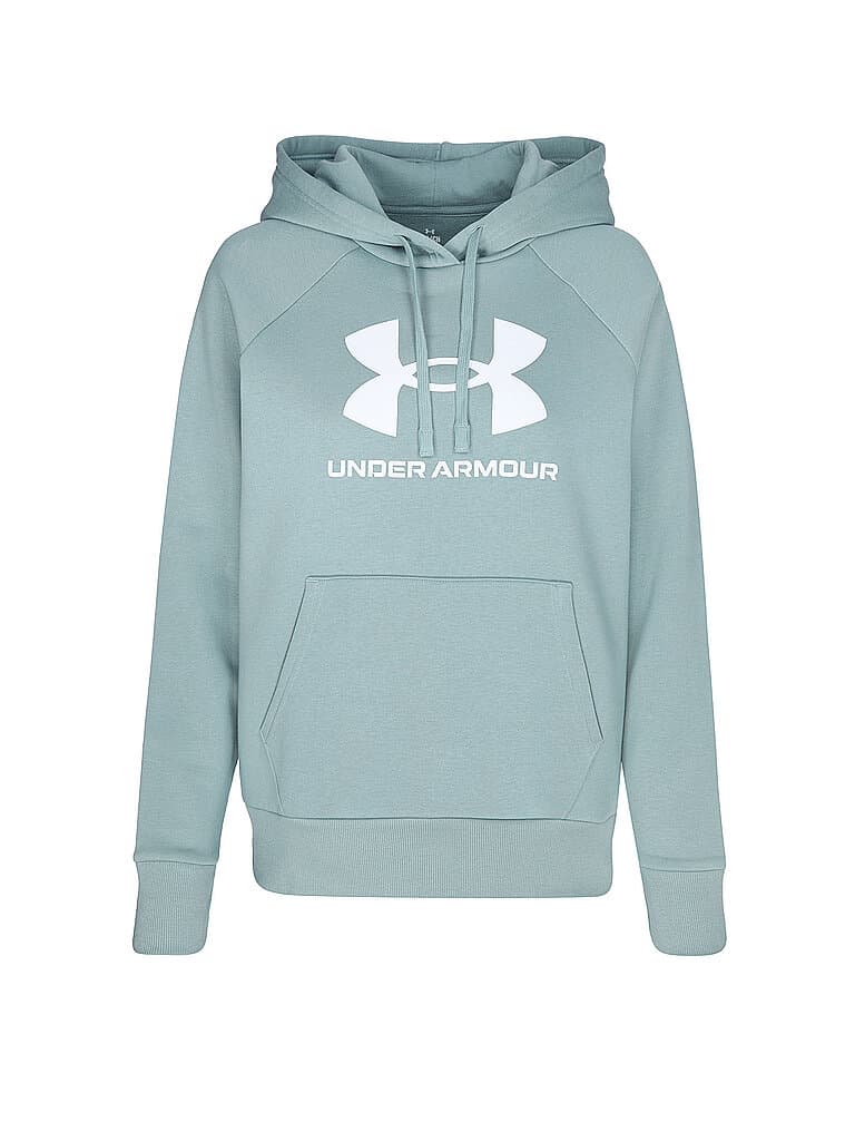 UNDER ARMOUR Damen Hoodie UA Rival Fleece Big Logo petrol | XL