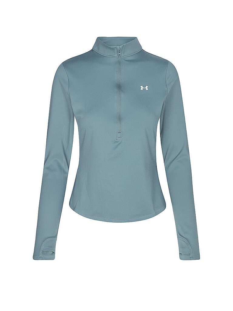 UNDER ARMOUR Damen Fitnessshirt UA Motion mit ½-Zip petrol | XL