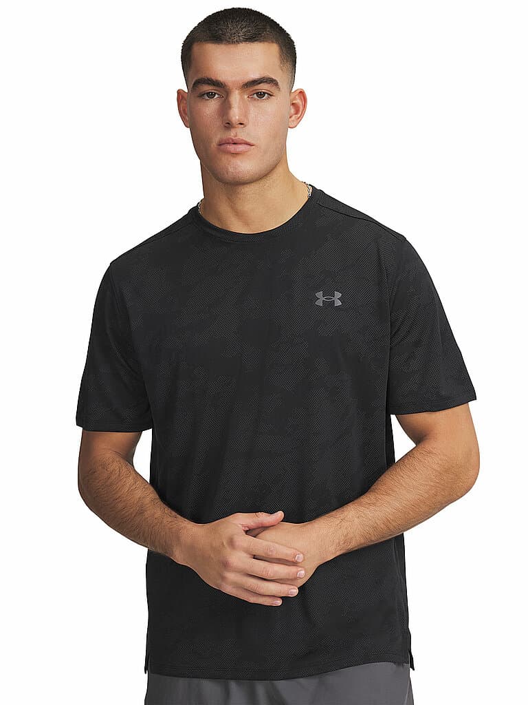 UNDER ARMOUR Herren Fitnessshirt UA TechTM Vent Jacquard schwarz | XXL