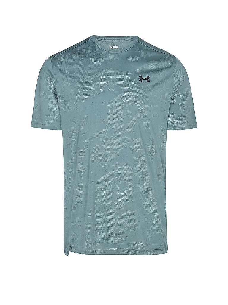 UNDER ARMOUR Herren Fitnessshirt UA TechTM Vent Jacquard petrol | M