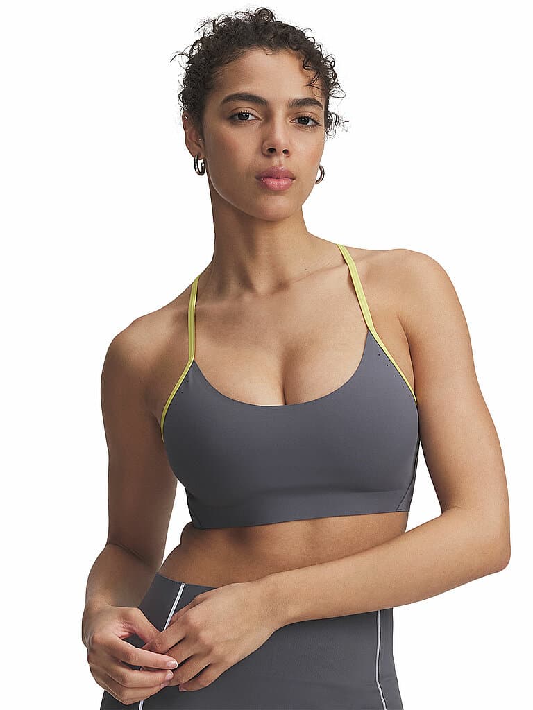 UNDER ARMOUR Damen Sport-BH UA Halo Bonded Medium Support grau | L