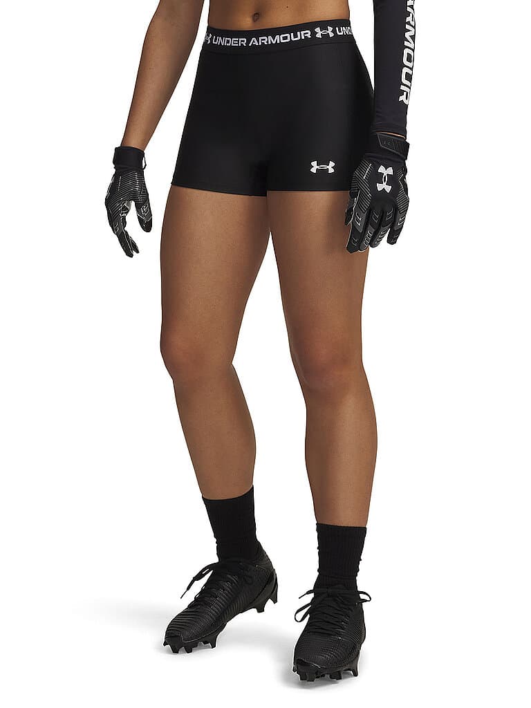 UNDER ARMOUR Damen Fitnesshort HeatGear® schwarz | XL