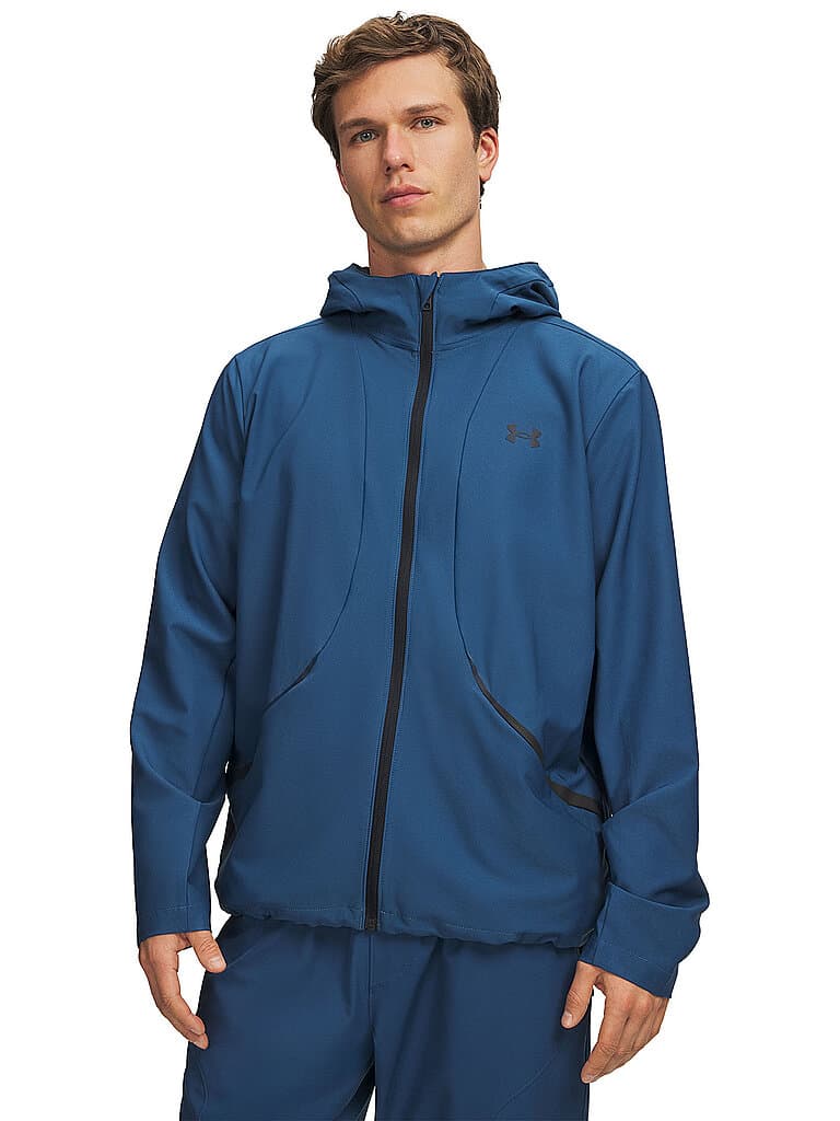 UNDER ARMOUR Herren Kapuzenjacke UA Unstoppable Webstoff dunkelblau | XXL