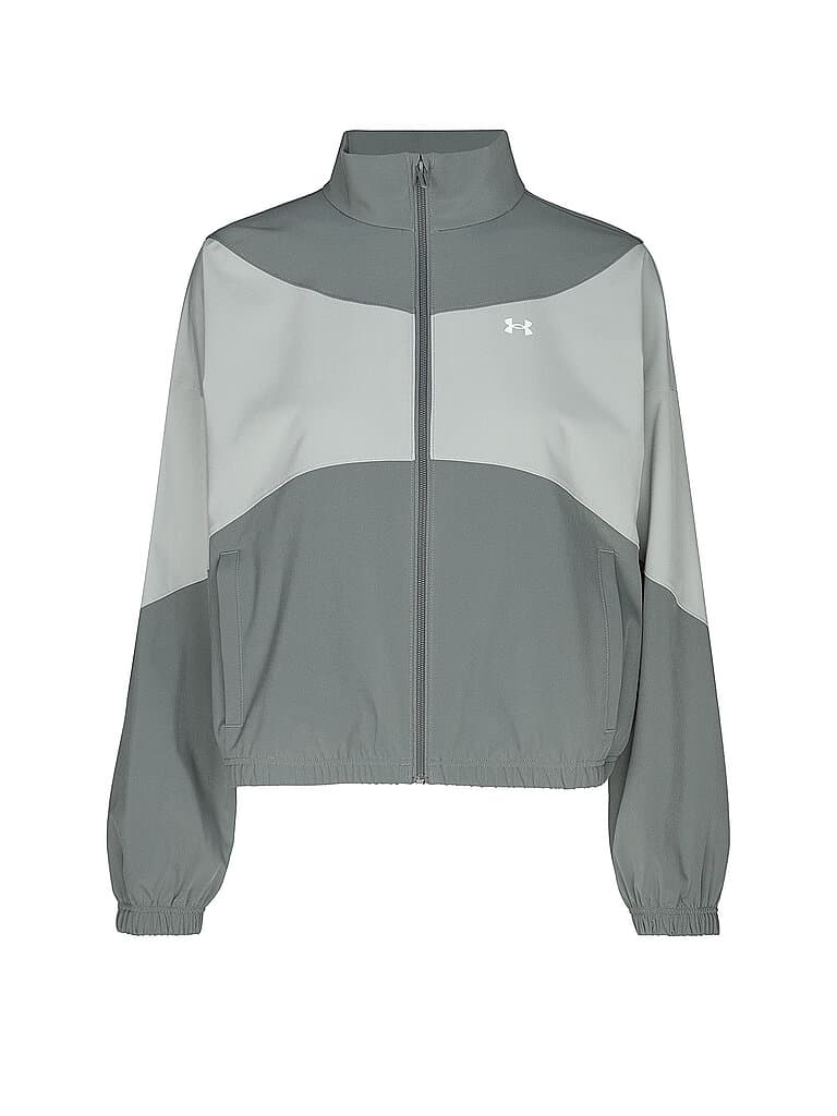 UNDER ARMOUR Damen Kapuzenjacke Rival Woven hellgrün | L