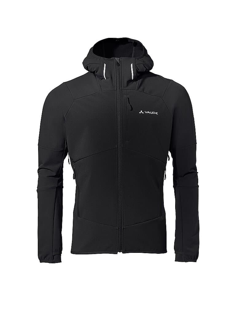 VAUDE Herren Softshelljacke Larice Hoodie schwarz | XL
