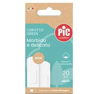 Pic Cerotto Medio in Cotone Biologico Green - 20 Pezzi