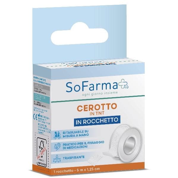 Sofarma Più Cerotto in Rocchetto TNT, 5 metri x 1,25 cm