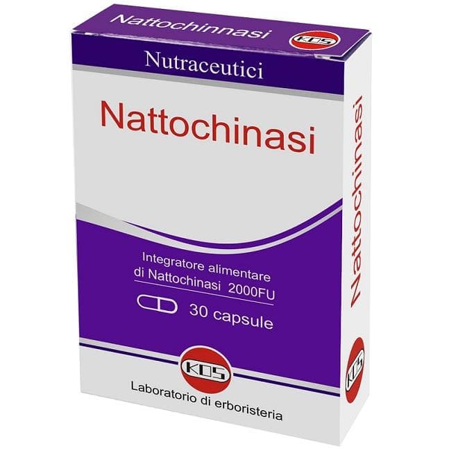 Kos Nattochinasi 2000 FU - Integratore con 30 Capsule