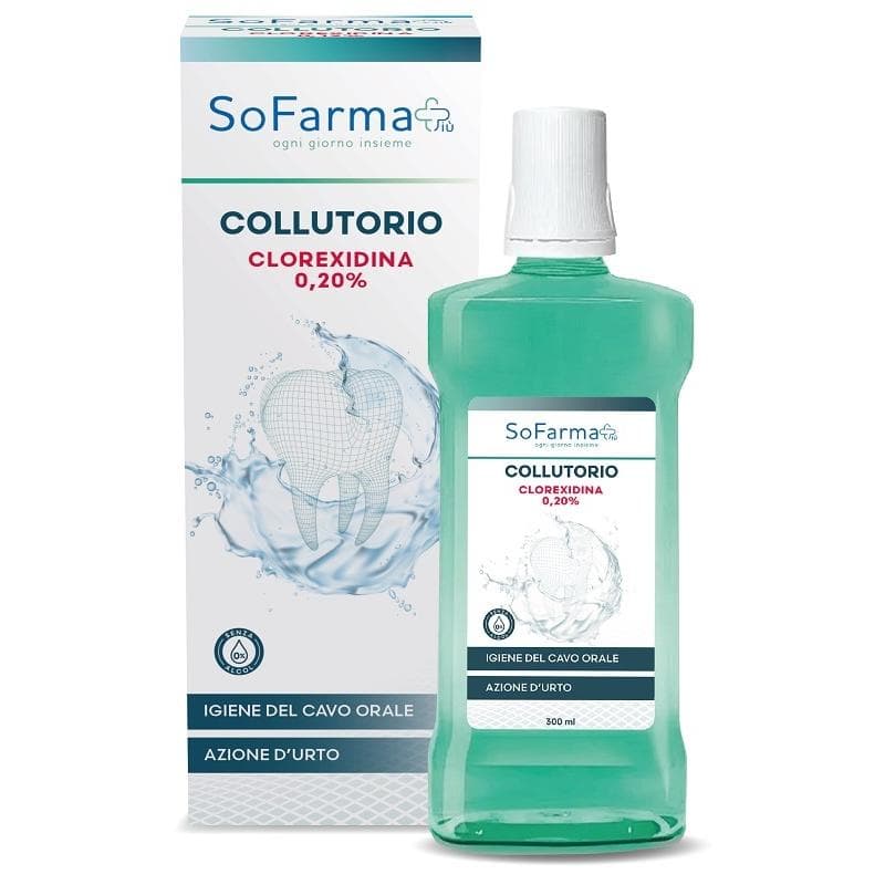 Sofarmapi Collutorio con Clorexidina 0,20% - Flacone da 300ml