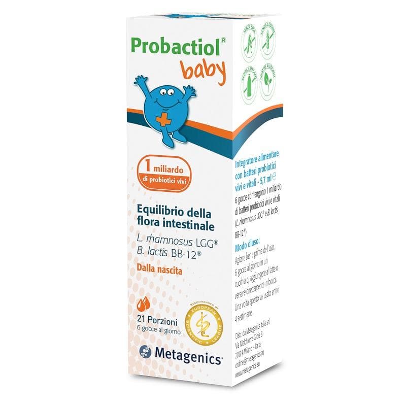 Probactiol Baby - Gocce Probiotiche, 21 Porzioni da 5ml