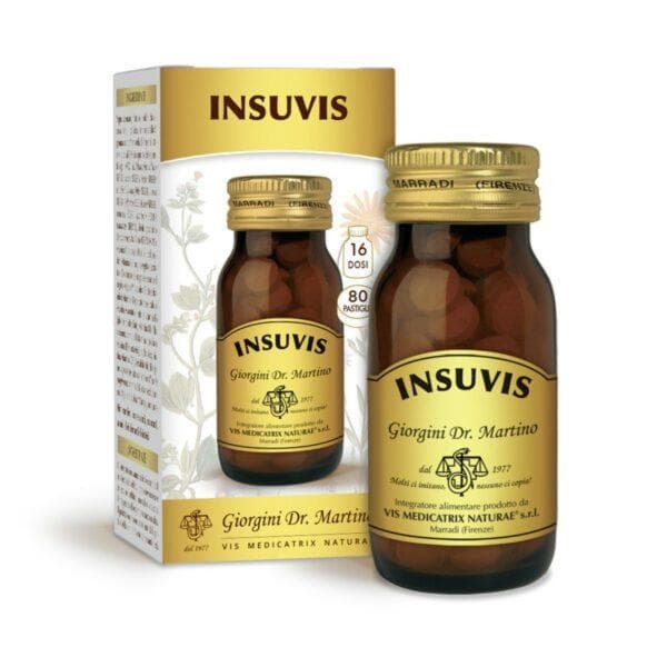 Dr.Giorgini Insuvis - Integratore Naturale per Glicemia, 80 Pastiglie