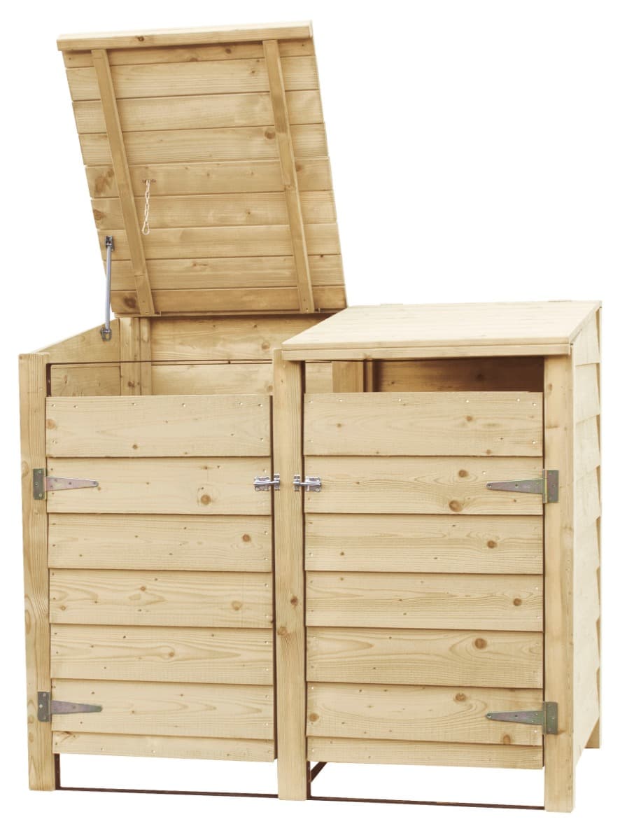Kliko ombouw container ombouw klikoberging klikokast containerberging 2 containers dubbel dicht
