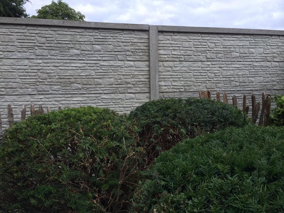 Beton schutting Mountain dubbelzijdig 200x231cm