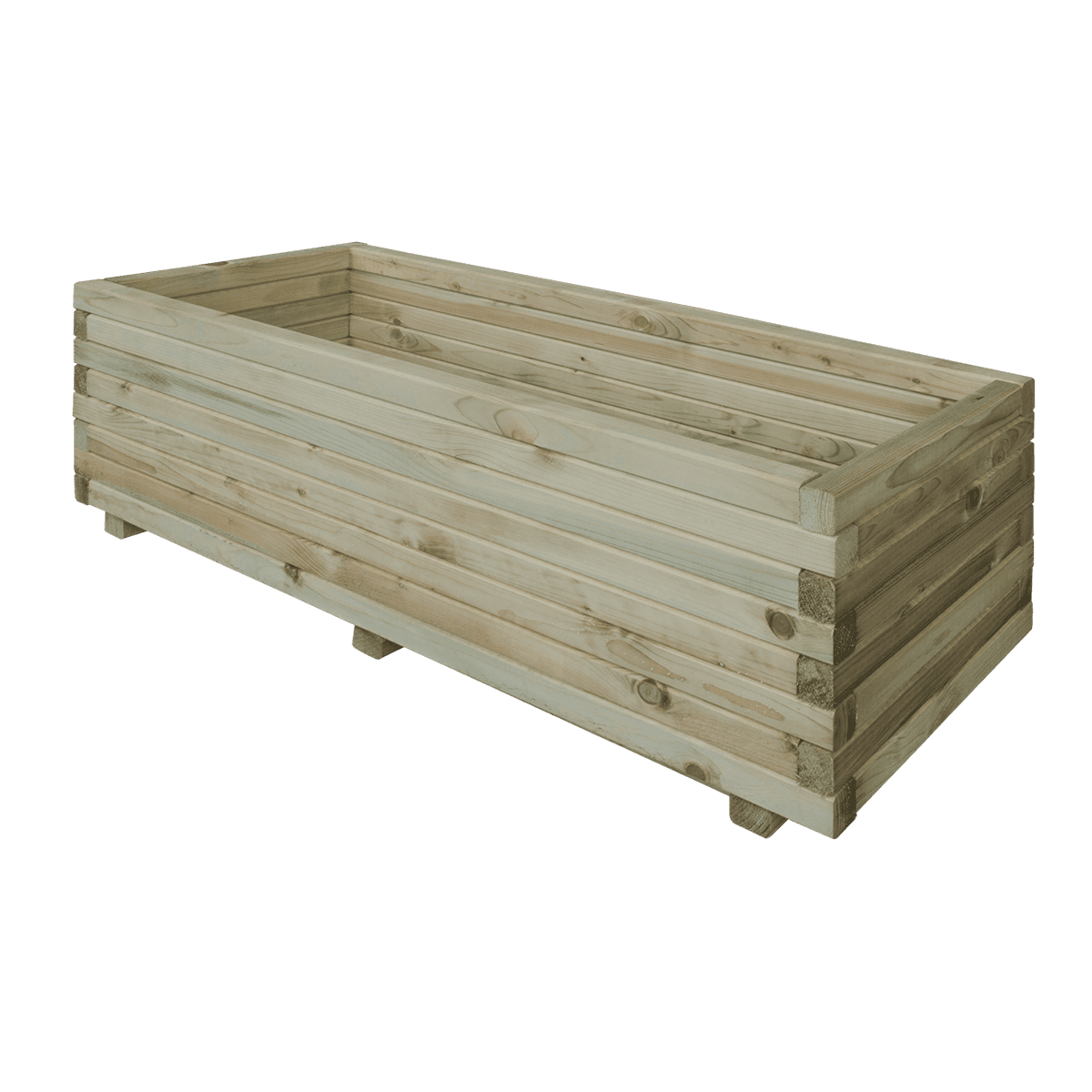 Houten plantenbak rechthoek grenen 92cm