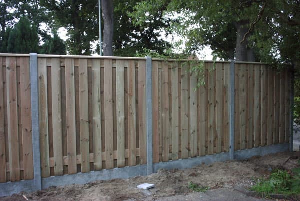 Hout beton schutting 200x190cm15 planks complete set