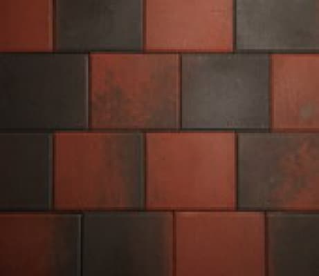 Betonklinkers triplesteen 31x21cm roodzwart strakke uitvoering