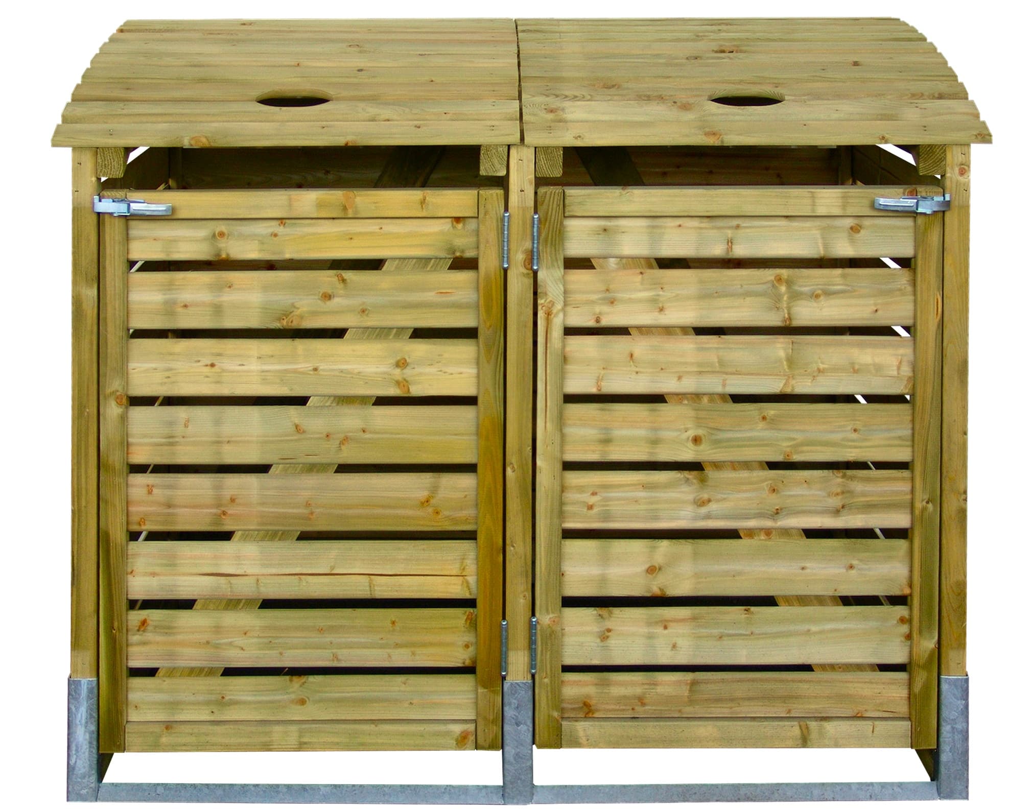 Kliko ombouw container ombouw klikoberging klikokast containerberging dubbel 155x122x90cm