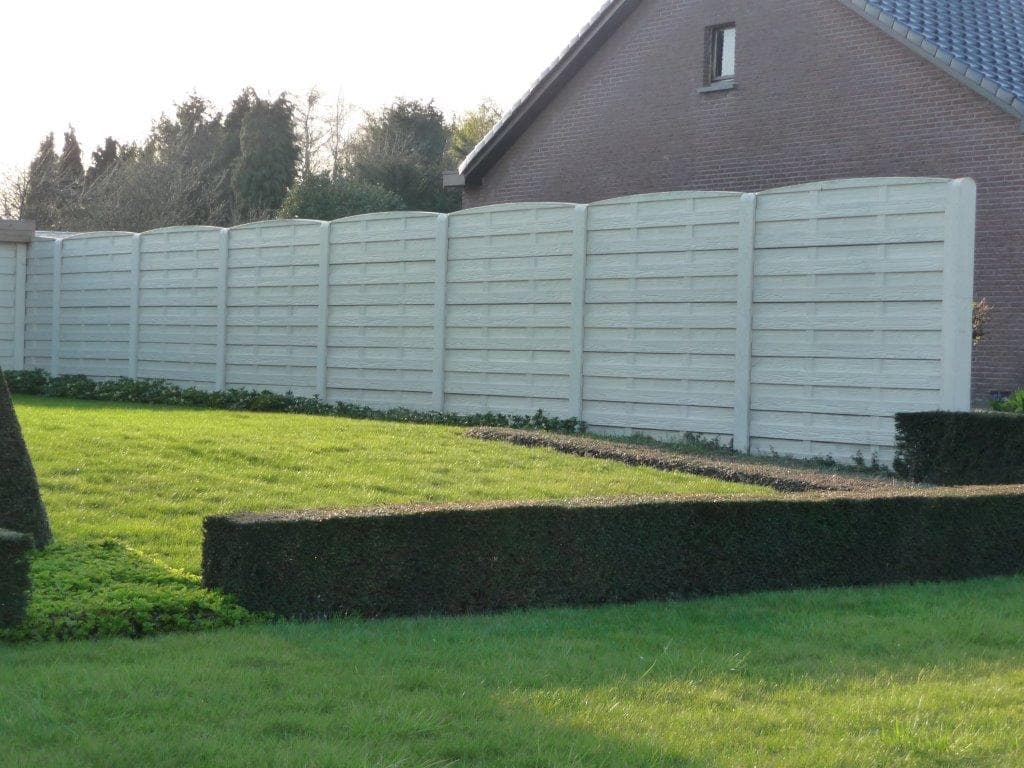 Beton schutting Woodstone enkelzijdig 200x193cm