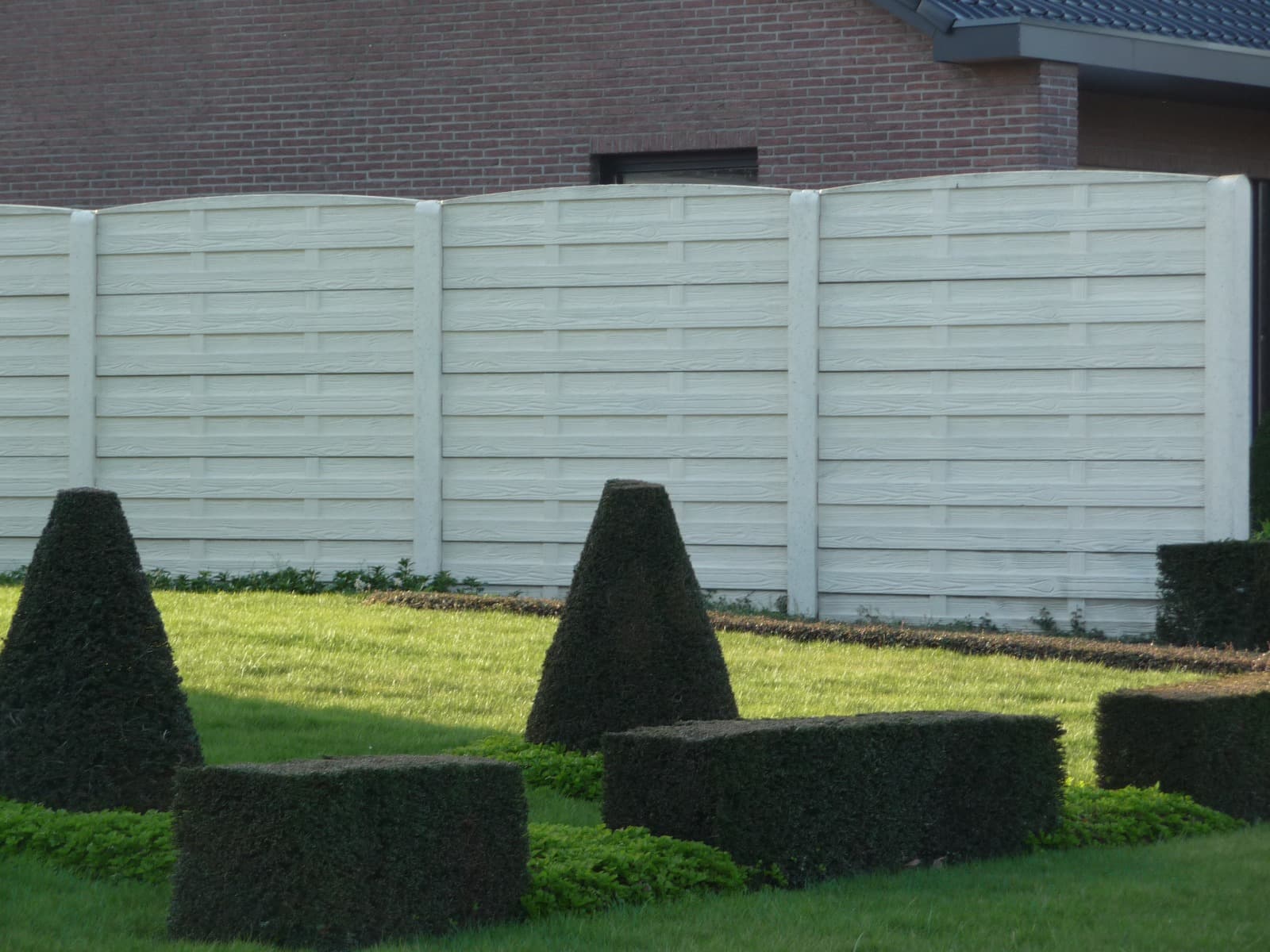 Beton schutting Woodstone dubbelzijdig 200x193cm