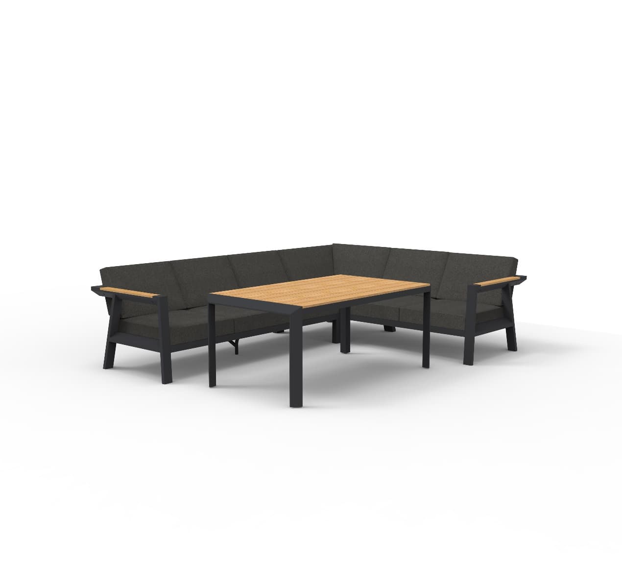 Aluminium loungeset Alexia II 7 personen