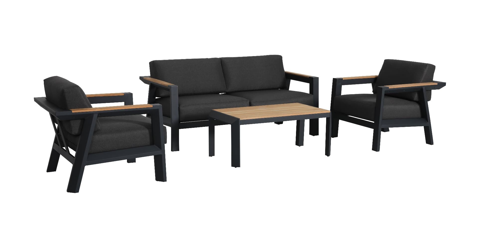 Aluminium loungeset Alexia I 4 personen