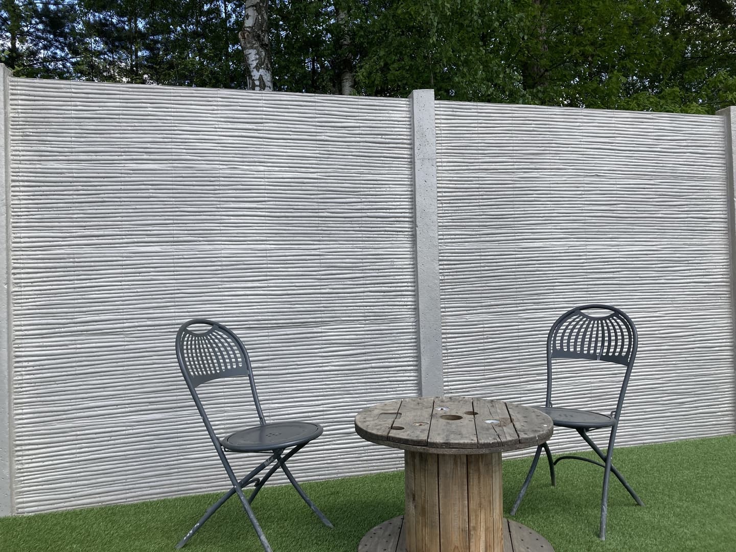 Beton schutting Bamboostone enkelzijdig 200x200cm