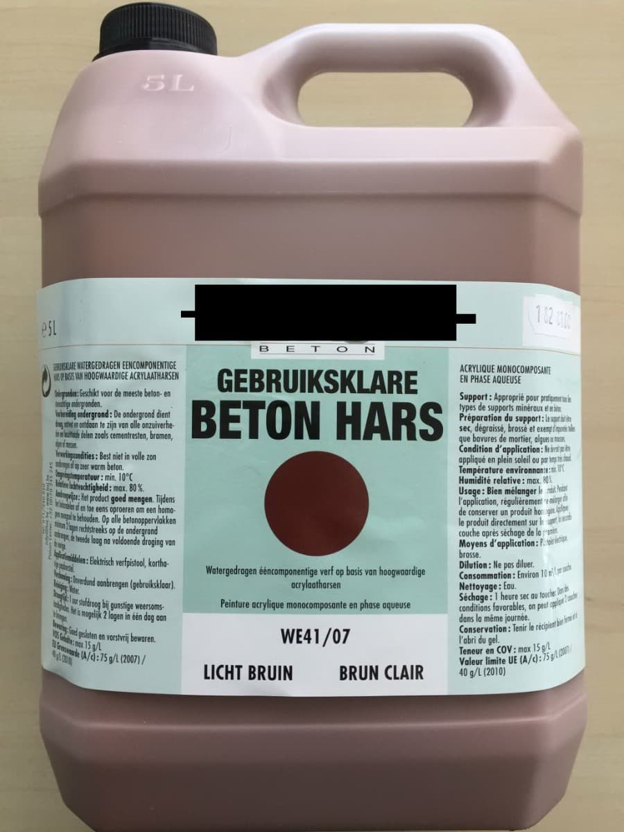 Betonlazure voor betonschutting
