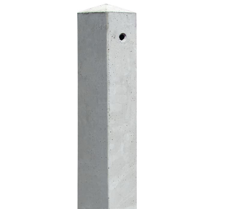 Betonpaal schutting hout
