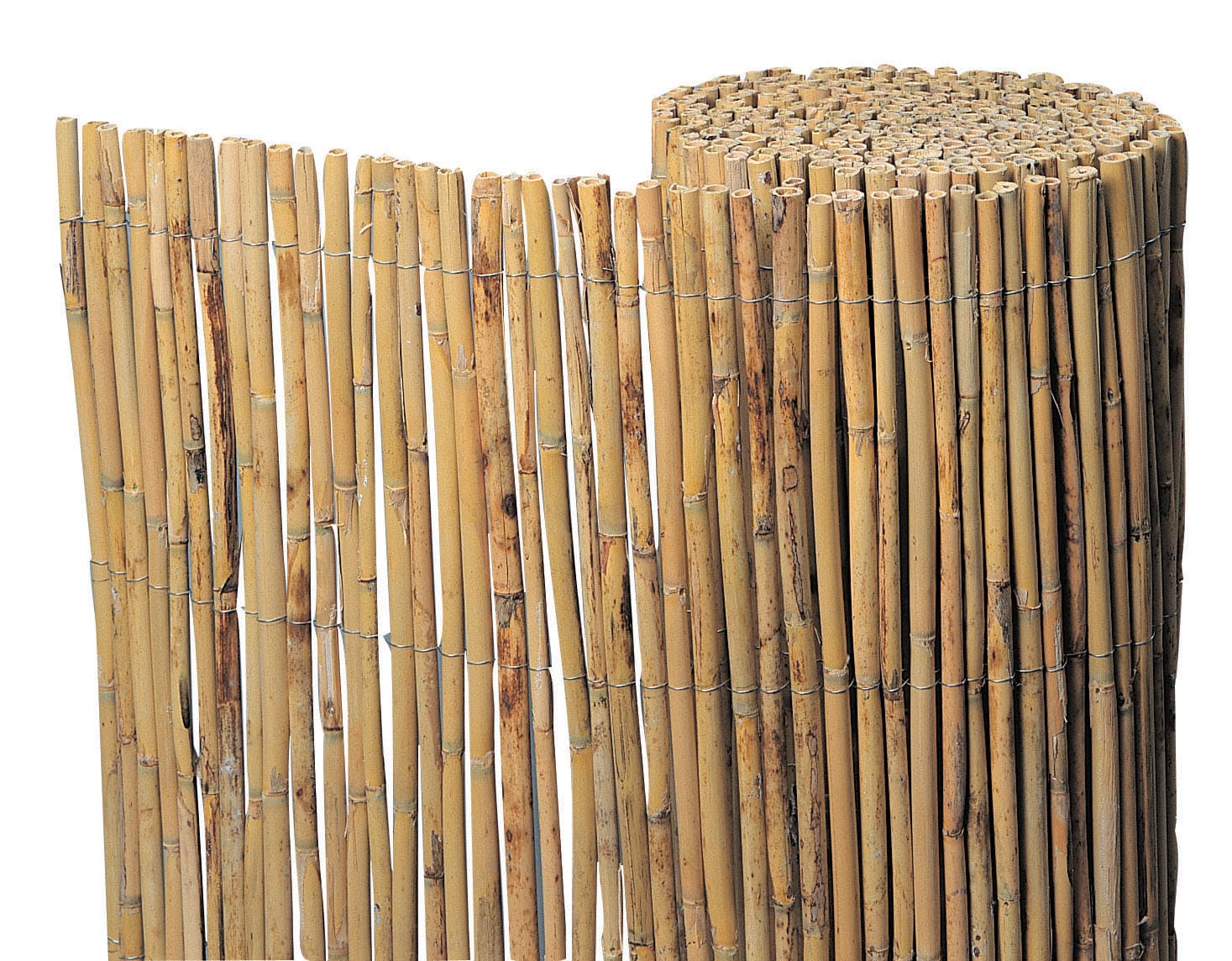 Bamboematten bamboe schutting op rol 2x5m