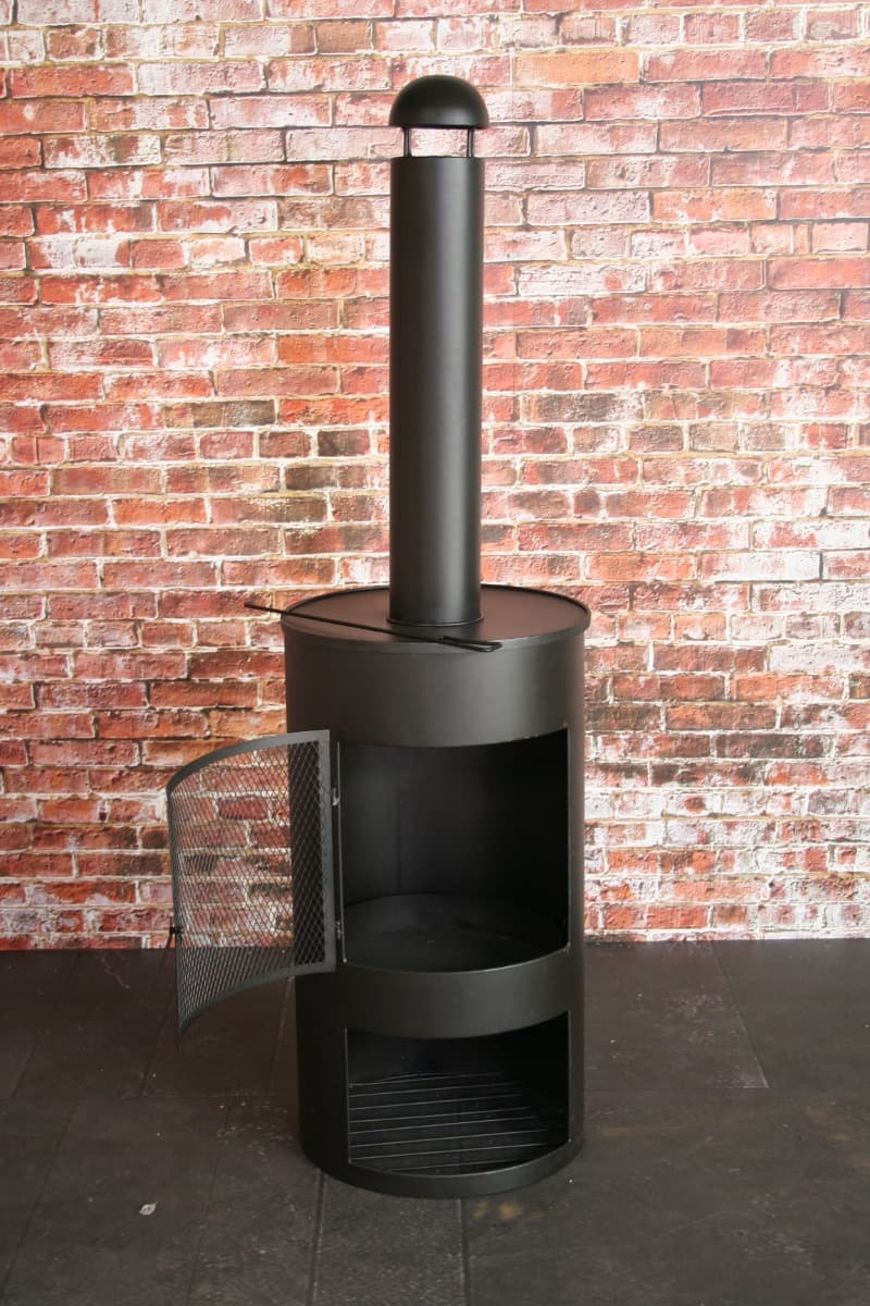Tuinhaard houthaard drumpot 45x158cm