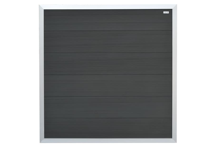 Tuinscherm antraciet schutting composiet 180x180cm