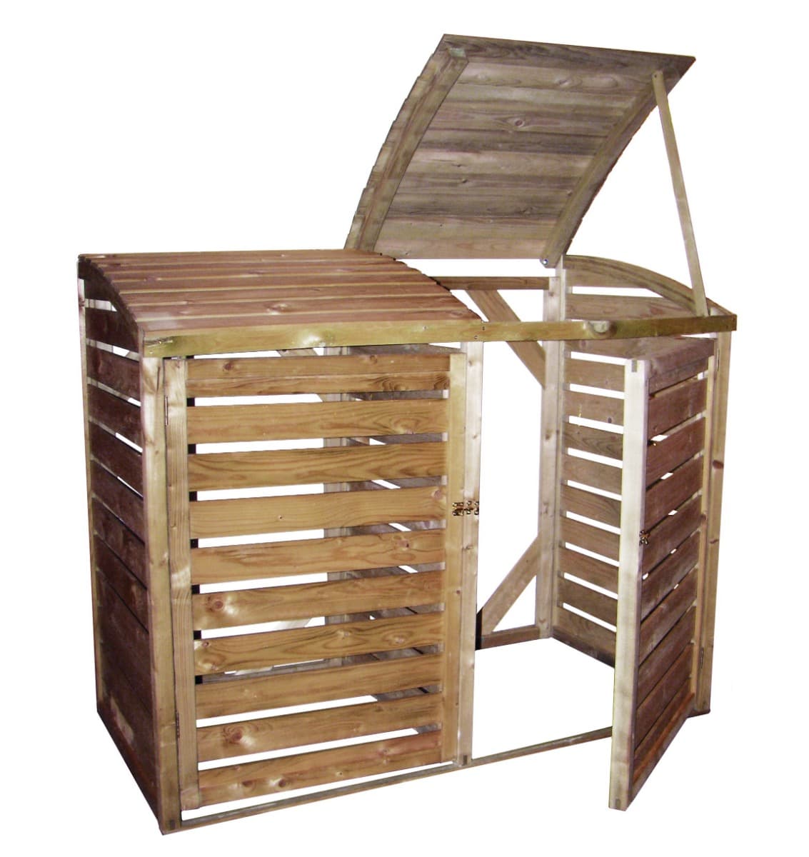 Kliko ombouw container ombouw klikoberging klikokast containerberging dubbel 144x128x90cm