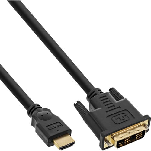 30er B-Pack InLine® HDMI-DVI Kabel, HDMI ST / DVI 18+1 ST, 2m