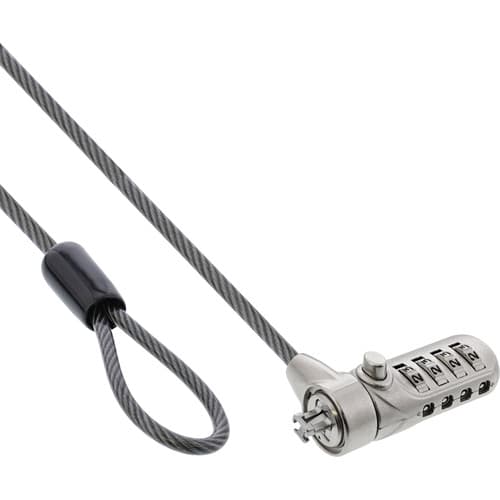 InLine® Notebook Sicherheitsschloss, Zahlenkombination, 2m, 4,4mm