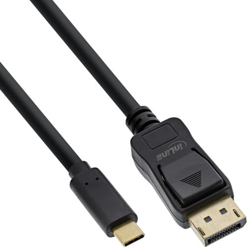 InLine® USB Display Kabel, USB-C Stecker zu DisplayPort Stecker, 7,5m