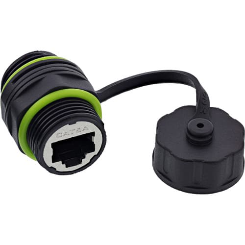 InLine® Patchkabelkupplung, mini, Cat.6A, IP68, geschirmt, 2x RJ45 Buchse