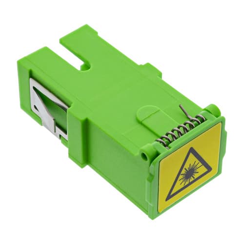InLine® LWL-Kupplung, Simplex SC/SC, singlemode, Keramik-Hülse, mit Shutter