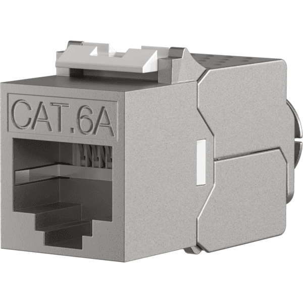 RJ45 Keystone Slimline, Cat.6A -- Zinkdruckguss, 10GE