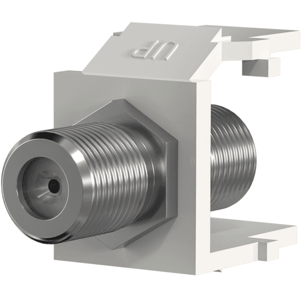 Keystone Einbauadapter F-Verbinder, weiß --