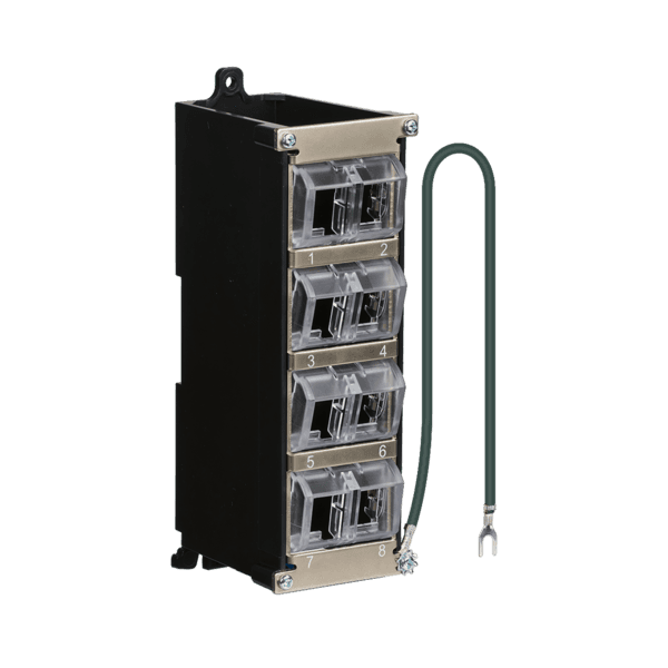 Keystone Verteilergehäuse 8-Port für Hutschiene -- und Wandmontage, Kunststoff