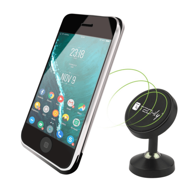 Techly Smartphone Halter -- 360° Metallgelenk, magnetisch