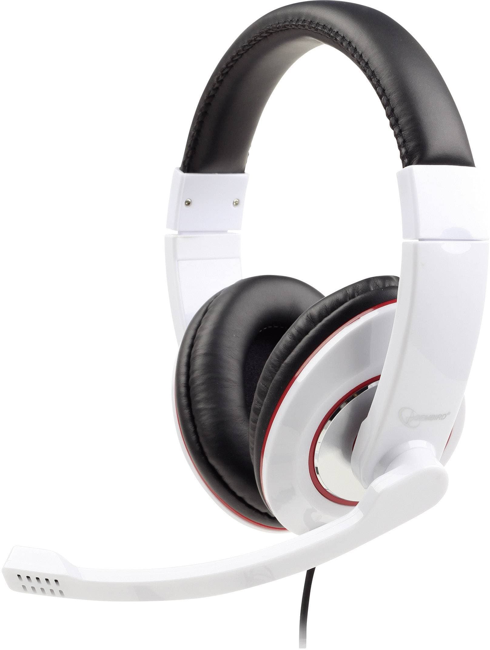 gembird Headset STEREO MHS 001GW glänzend Klinke weiß